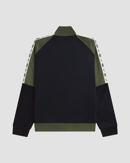 MEYBA X FRED PERRY Tape Raglan Track Jacket | Negra