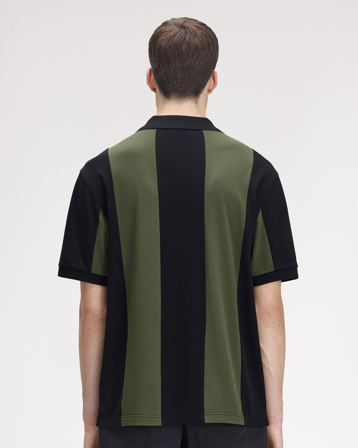 MEYBA x FRED PERRY Cut n Sew Polo | Black