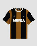 MEYBA x FRED PERRY Cut n Sew Tee | Navy/Brown