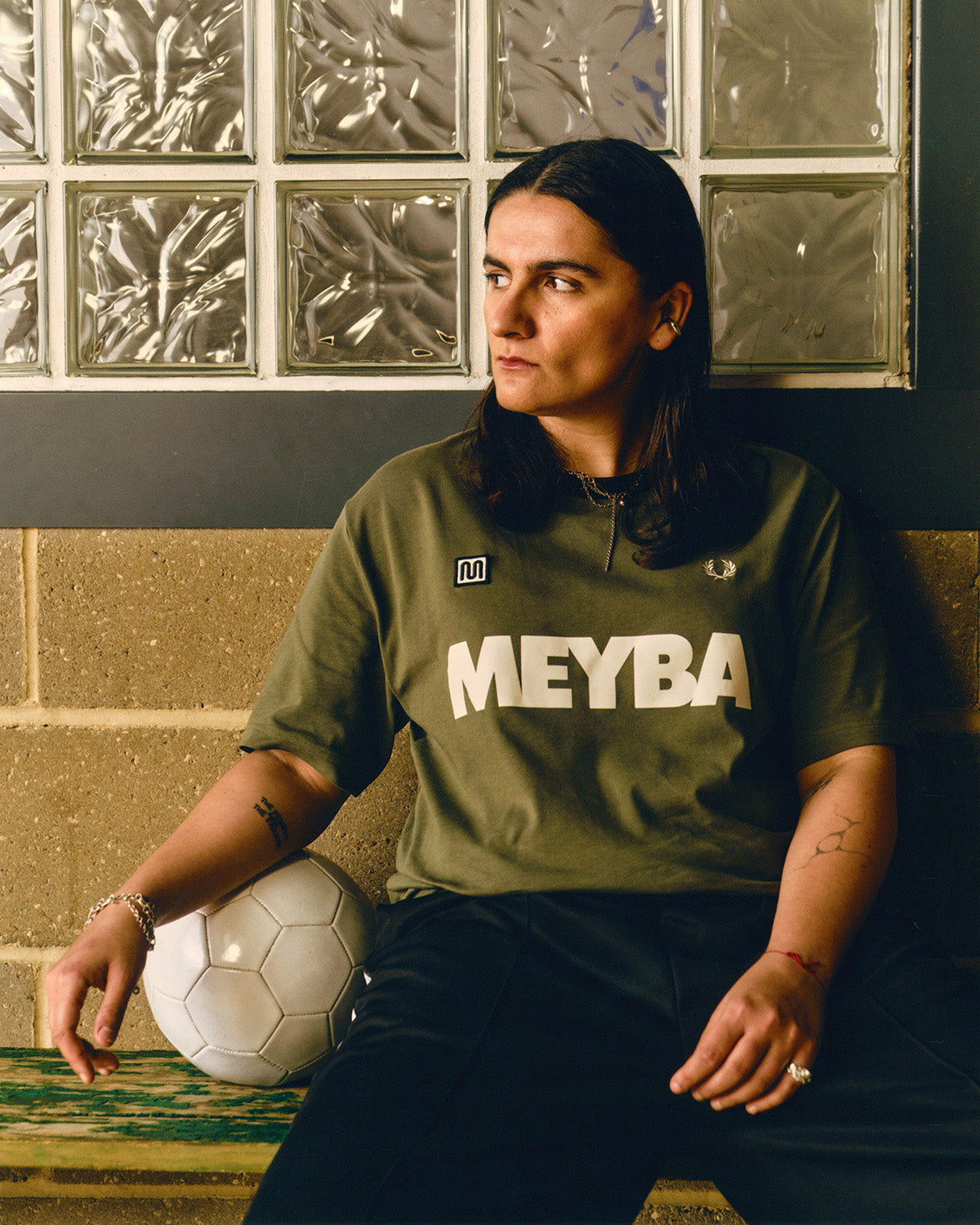 MEYBA x FRED PERRY Ringer Tee | Green
