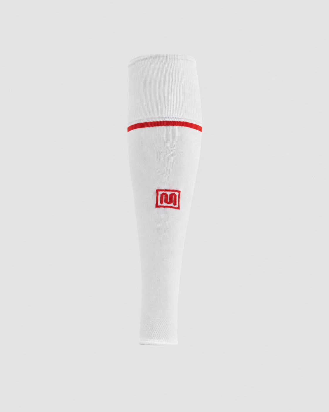 MEYBA Footless Football Sock | White/Red
