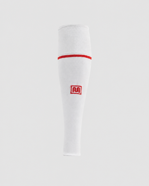 MEYBA Footless Football Sock | White/Red