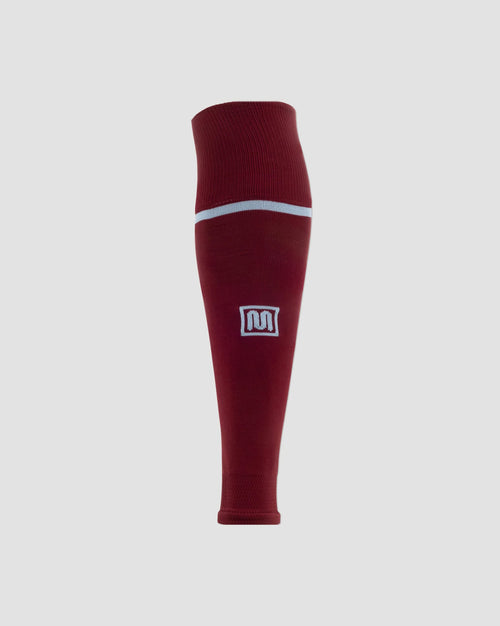 MEYBA Footless Football Sock | Claret/Bluebell