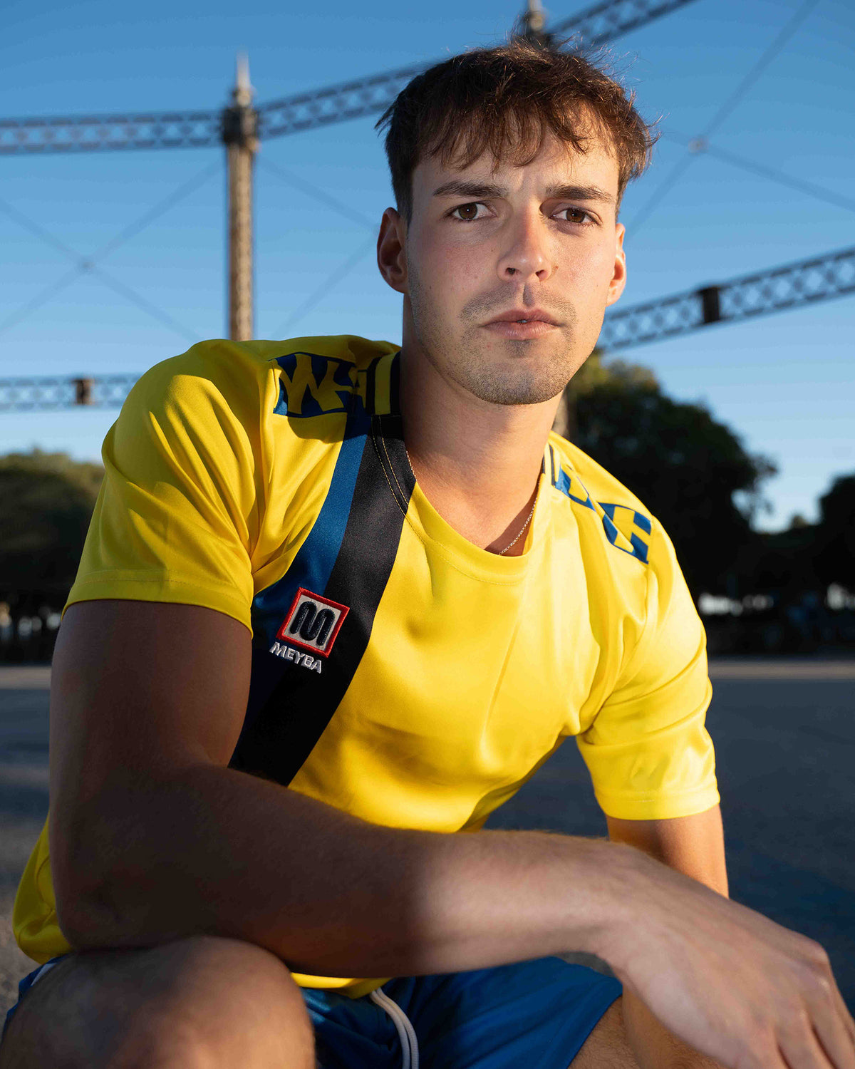 MEYBA Alpha Herencia Jersey | Geel/Blauw/Marine