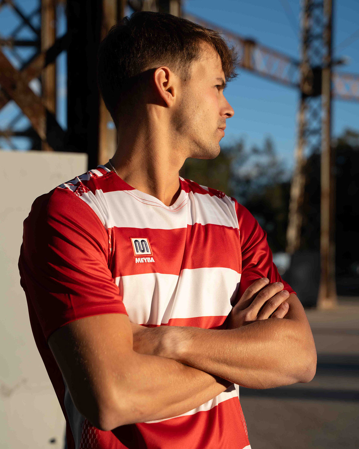 MEYBA Alpha Hoop Jersey | Red/White