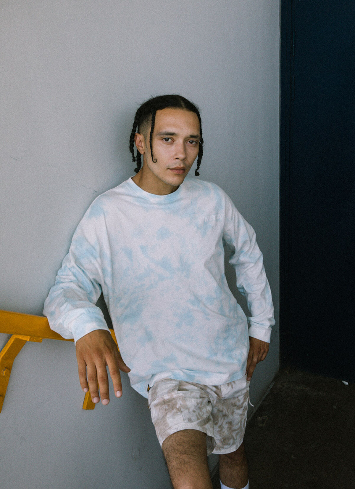 Meyba LS Cloud Dyed Tee - 100% Cotton, Ancient Water, hi-res