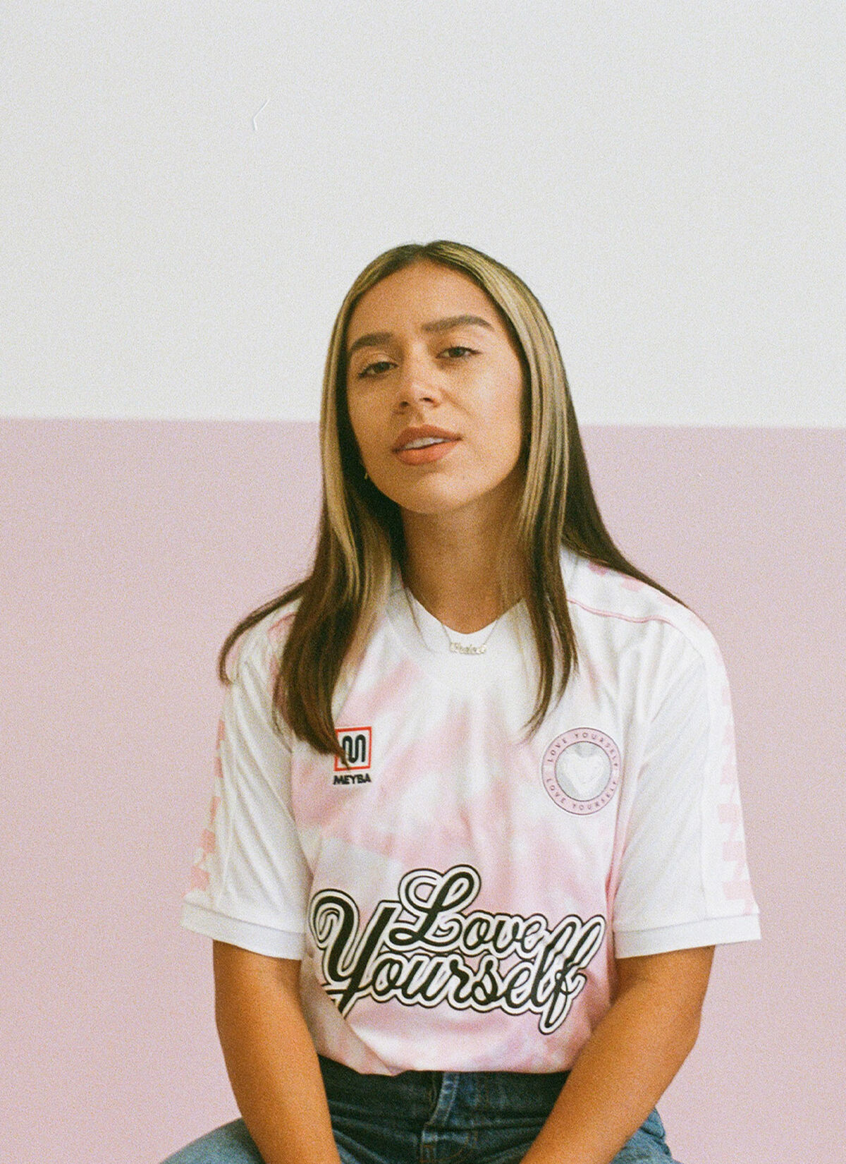 TIE DYE REPLICA SHIRT CHELSEE, Pink/White, hi-res