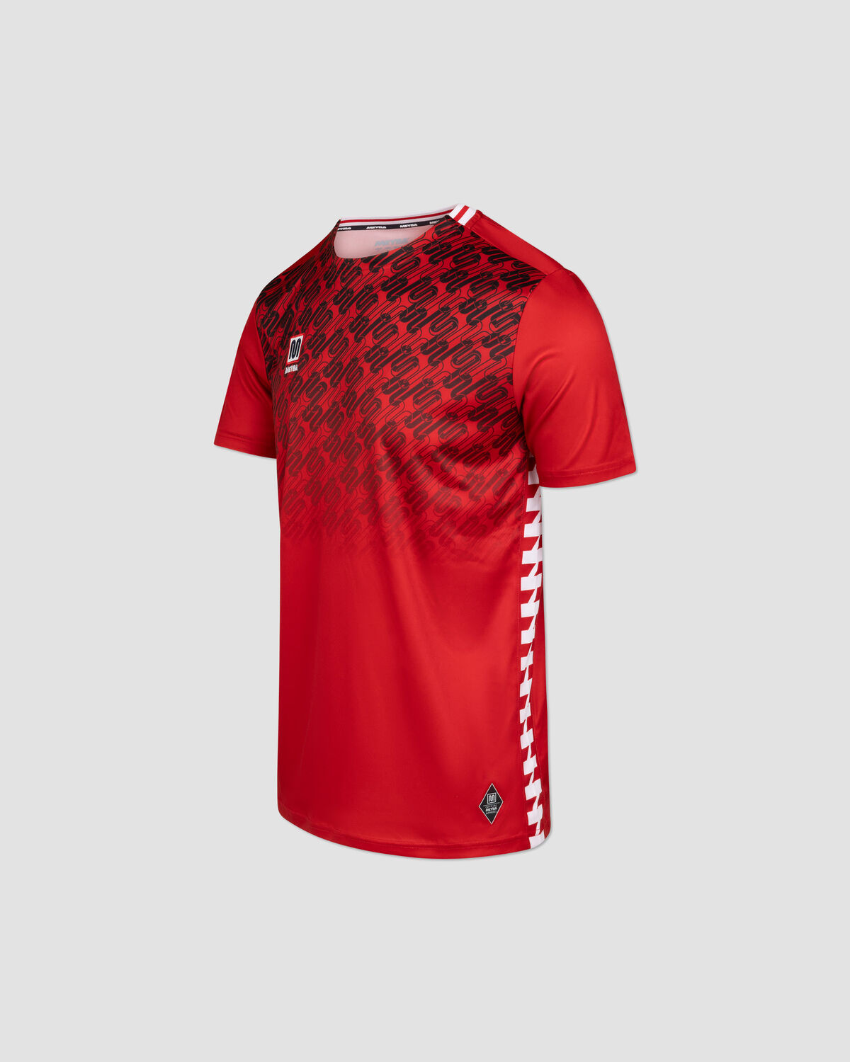 Meyba Alpha Grid Jersey, Red/Back/White, hi-res