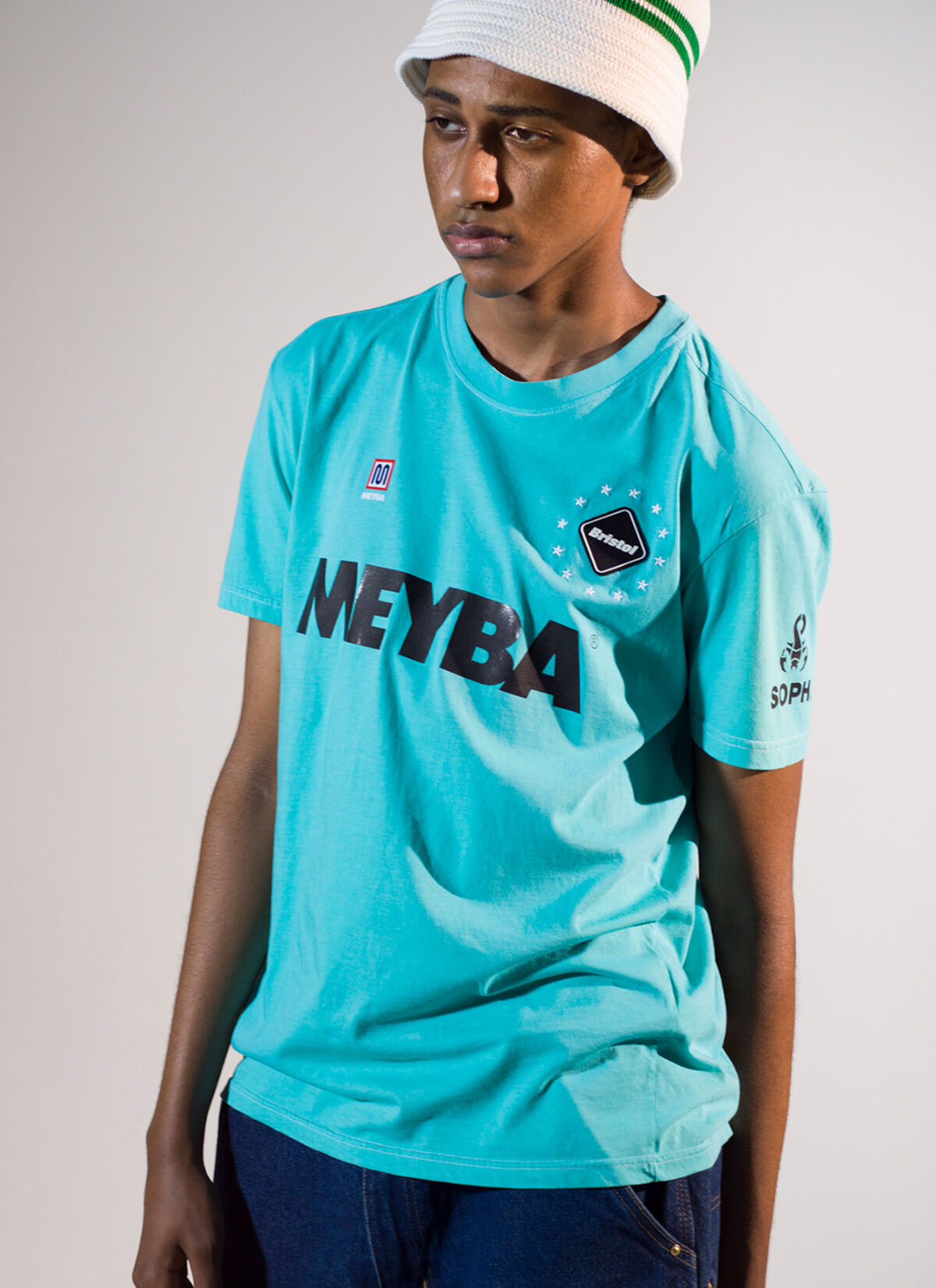 TIFFANY BLUE_MEYBA X FCRB TEE, Blue, hi-res