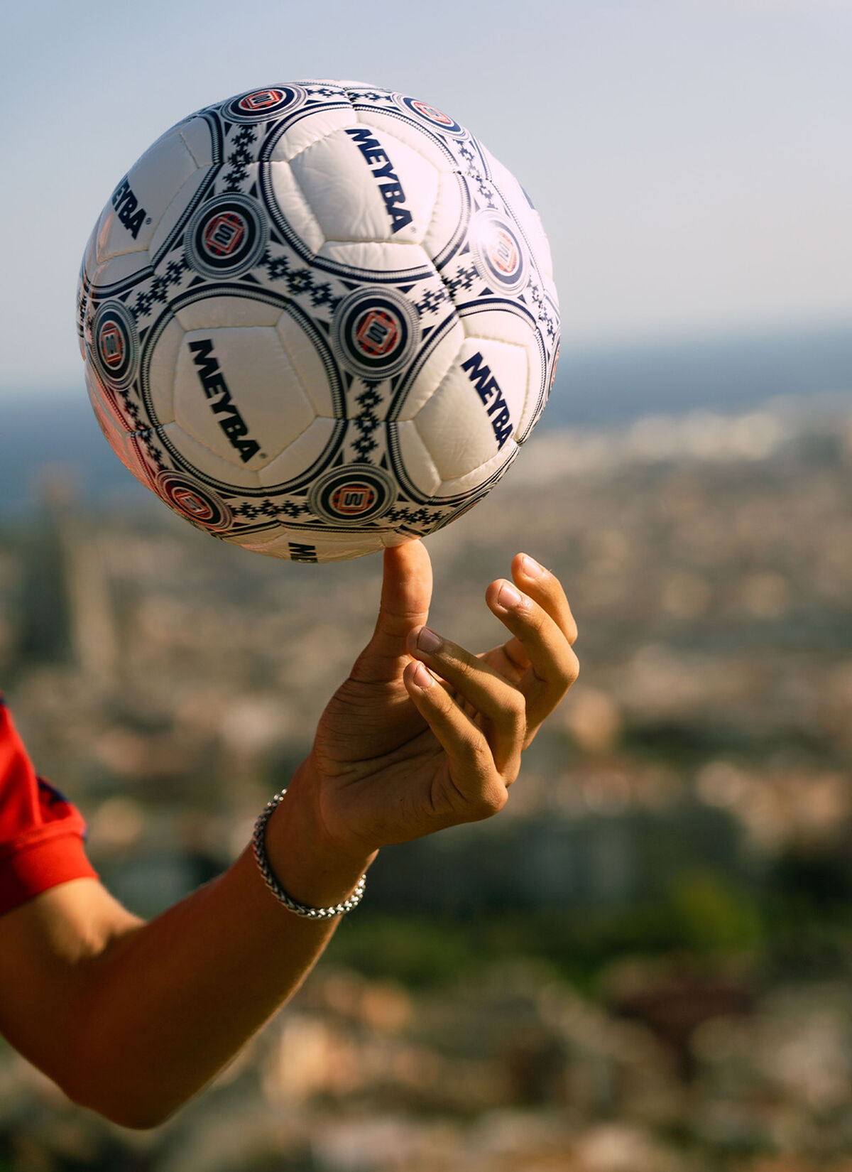 Meyba Azteca Football Size 5, White, hi-res