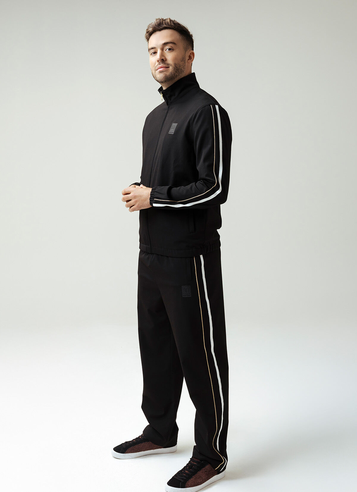 MEYBA VISIONARY TRACK TOP, Black/Gold, hi-res