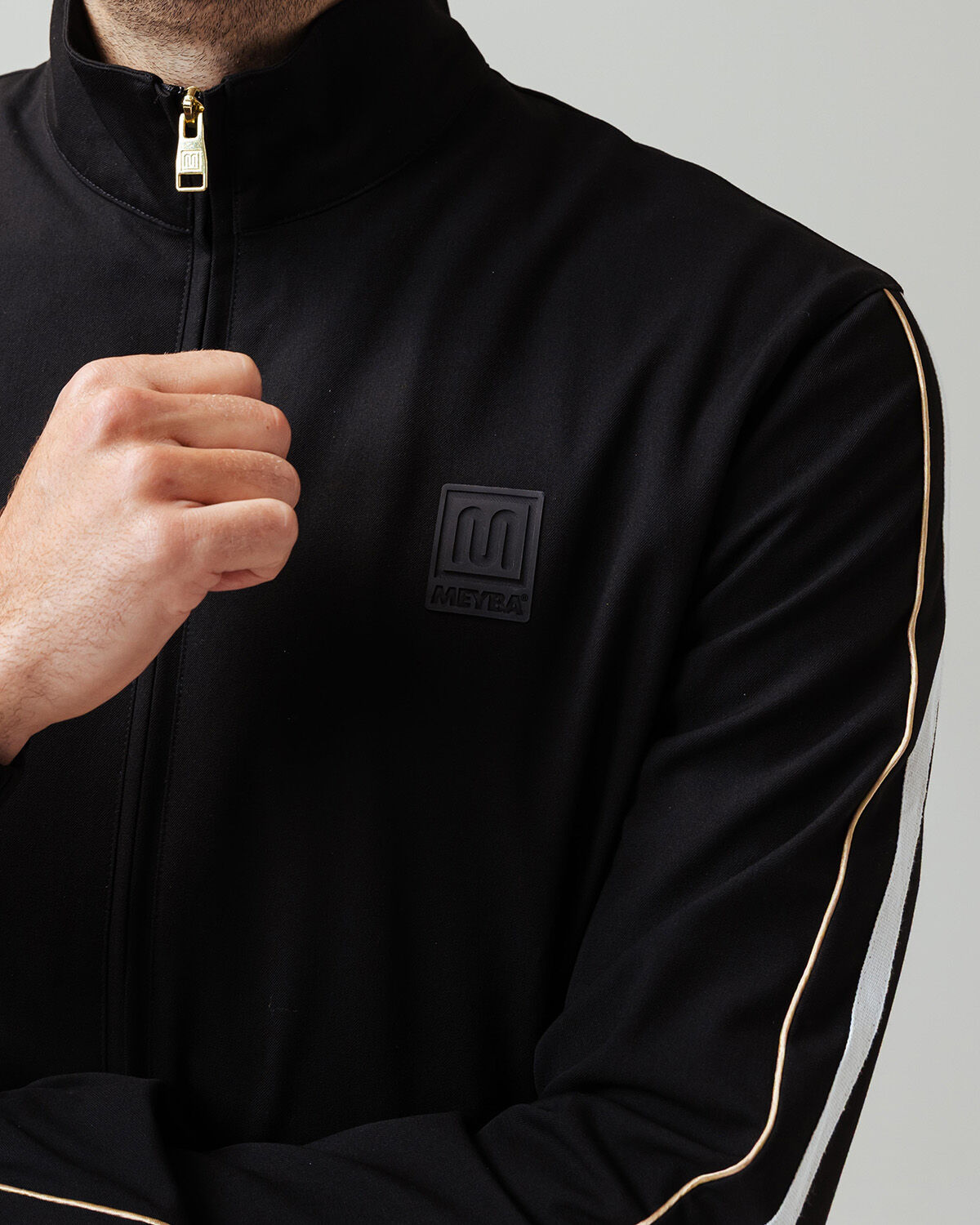 MEYBA VISIONARY TRACK TOP, Black/Gold, hi-res