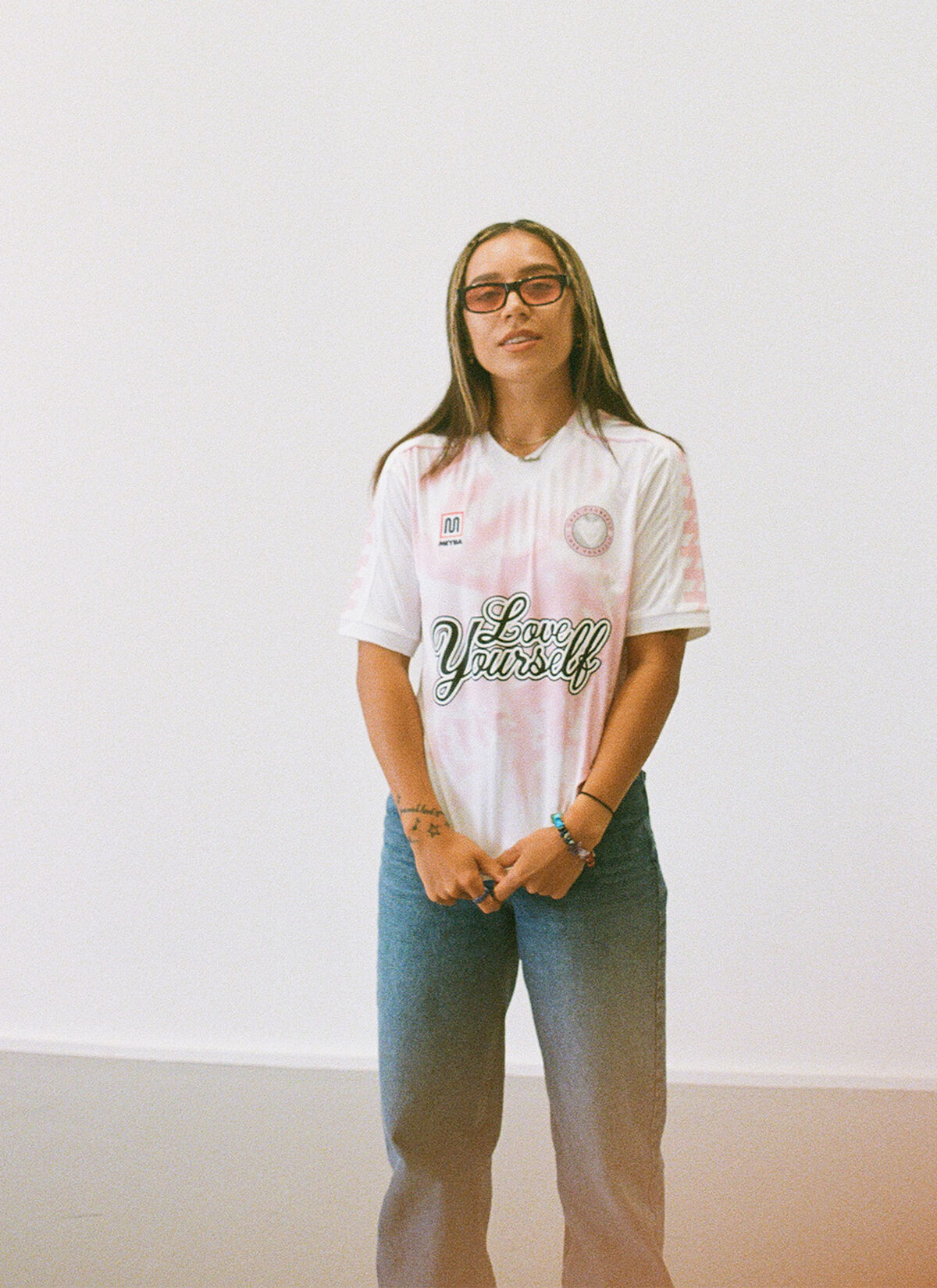 TIE DYE REPLICA SHIRT CHELSEE, Pink/White, hi-res