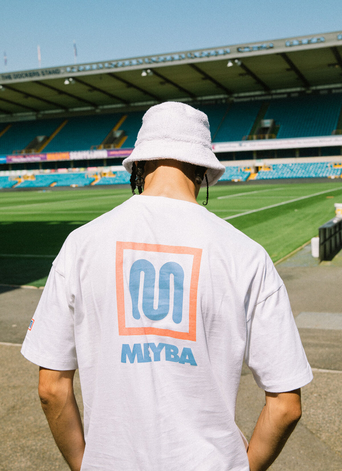 Meyba UV Print Tee - 100% Cotton, Green/White stripe, hi-res