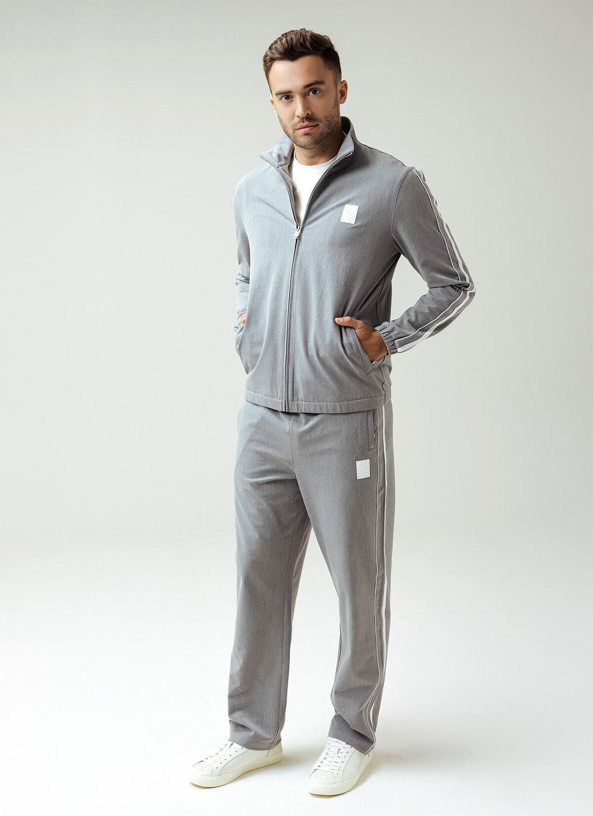 MEYBA VISIONARY TRACK TOP, Grey/Gold, hi-res