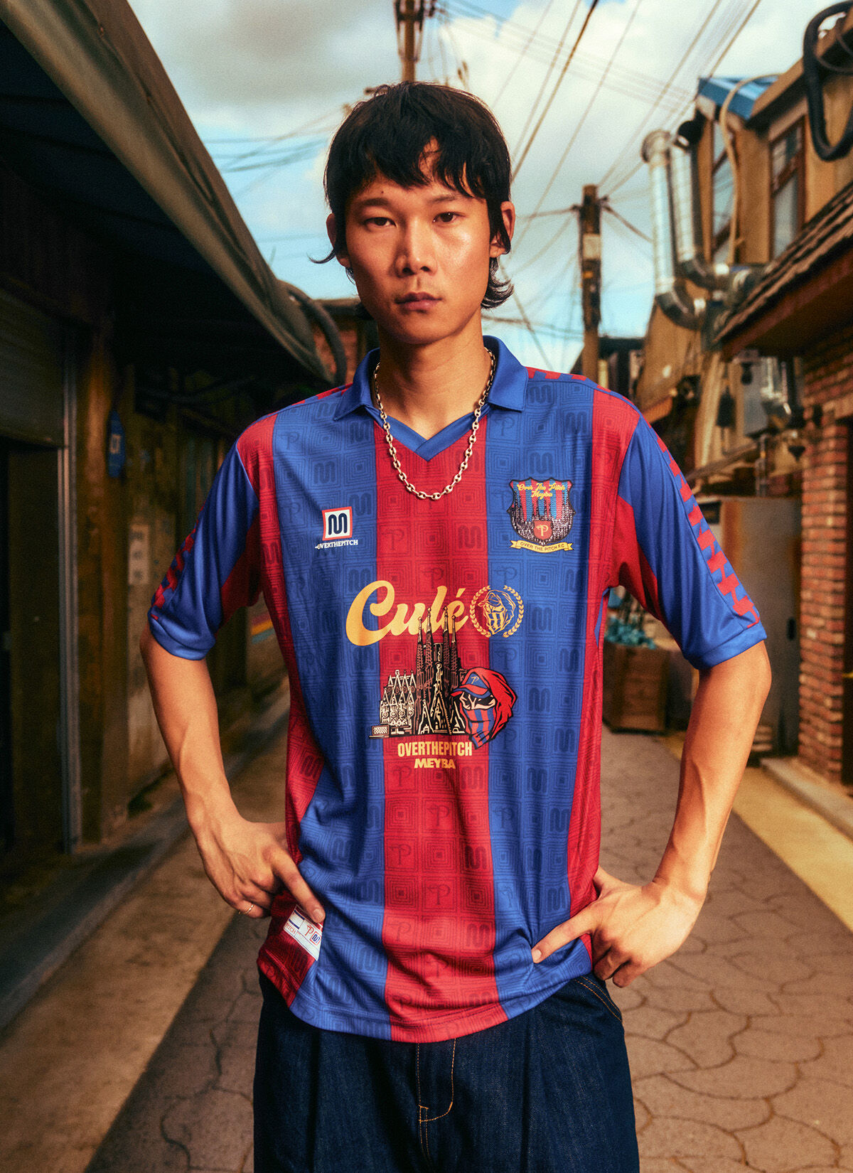 Meyba x OTP CULE HOME, Blue/Red, hi-res