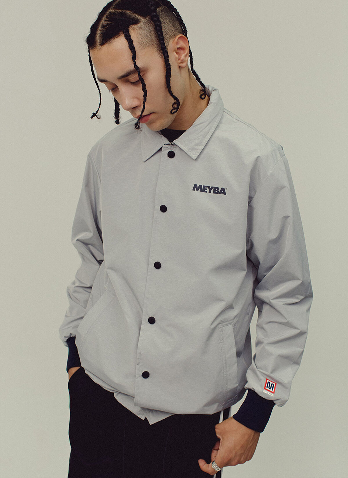 SHELL COACH JACKET, Grey/Grey, hi-res