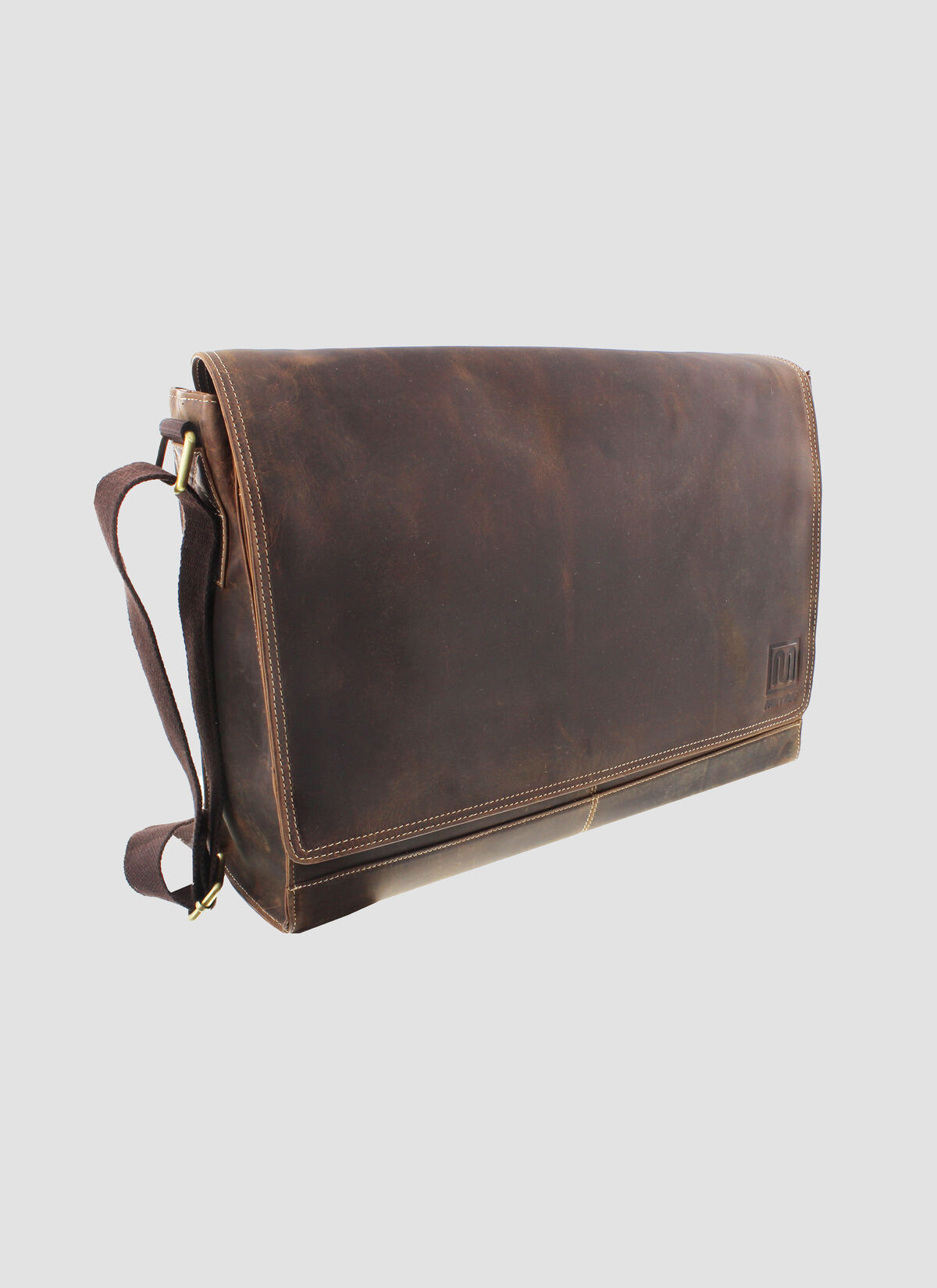 MEYBA Laptop Bag, Brown, hi-res