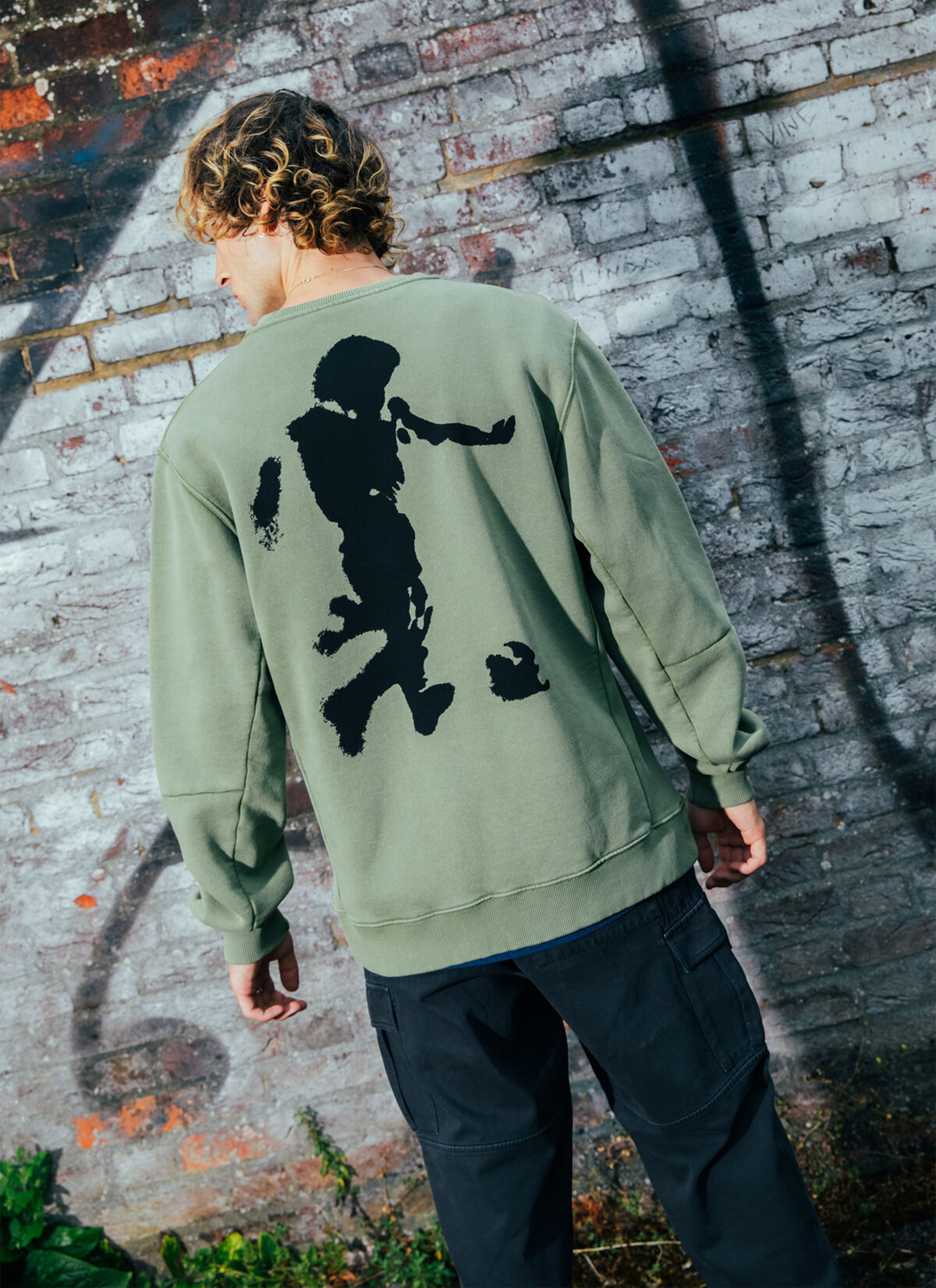 MEYBA Natural Dye Crew Swt DM, Neon Mint Green, hi-res