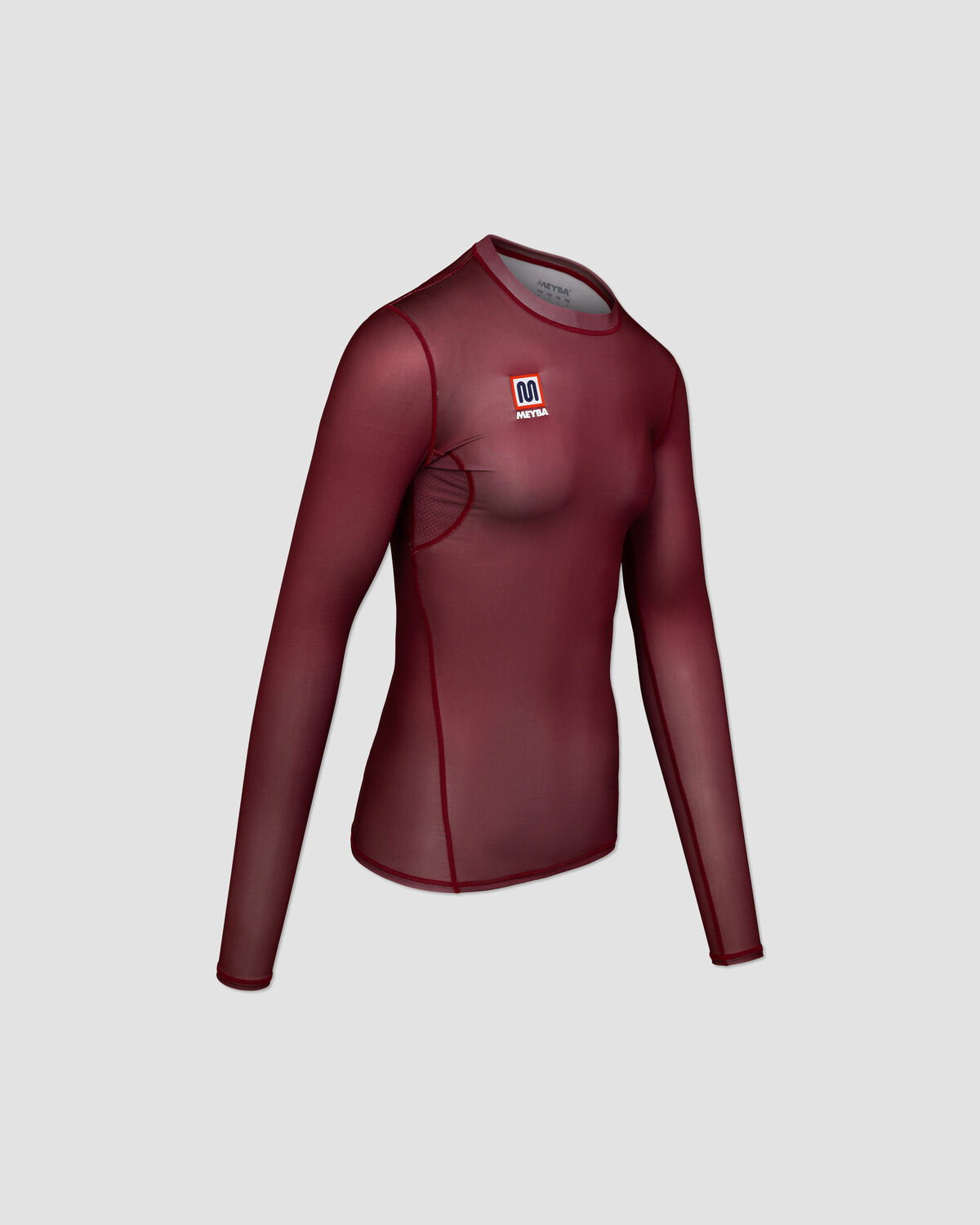 MEYBA Long Sleeve Base Layer, Claret, hi-res