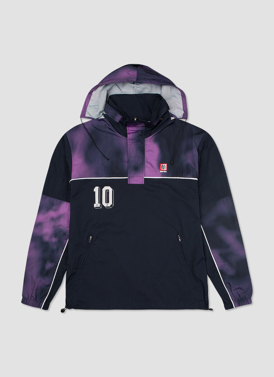 TIE DYE PACKAWAY TRAINING JACKET, Navy, hi-res