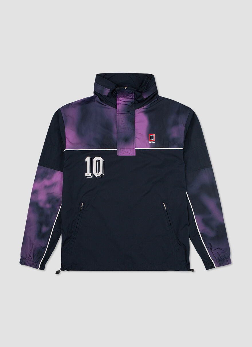 TIE DYE PACKAWAY TRAINING JACKET, Navy, hi-res