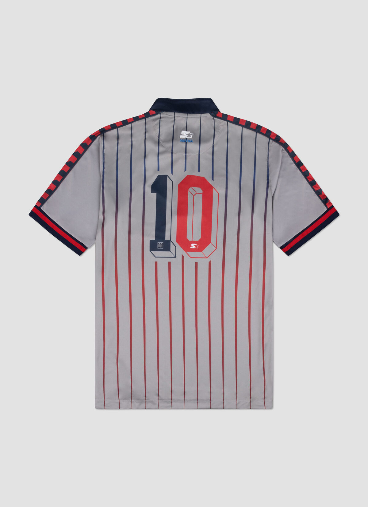 MEY x STA Button collar Jersey, Grey, hi-res