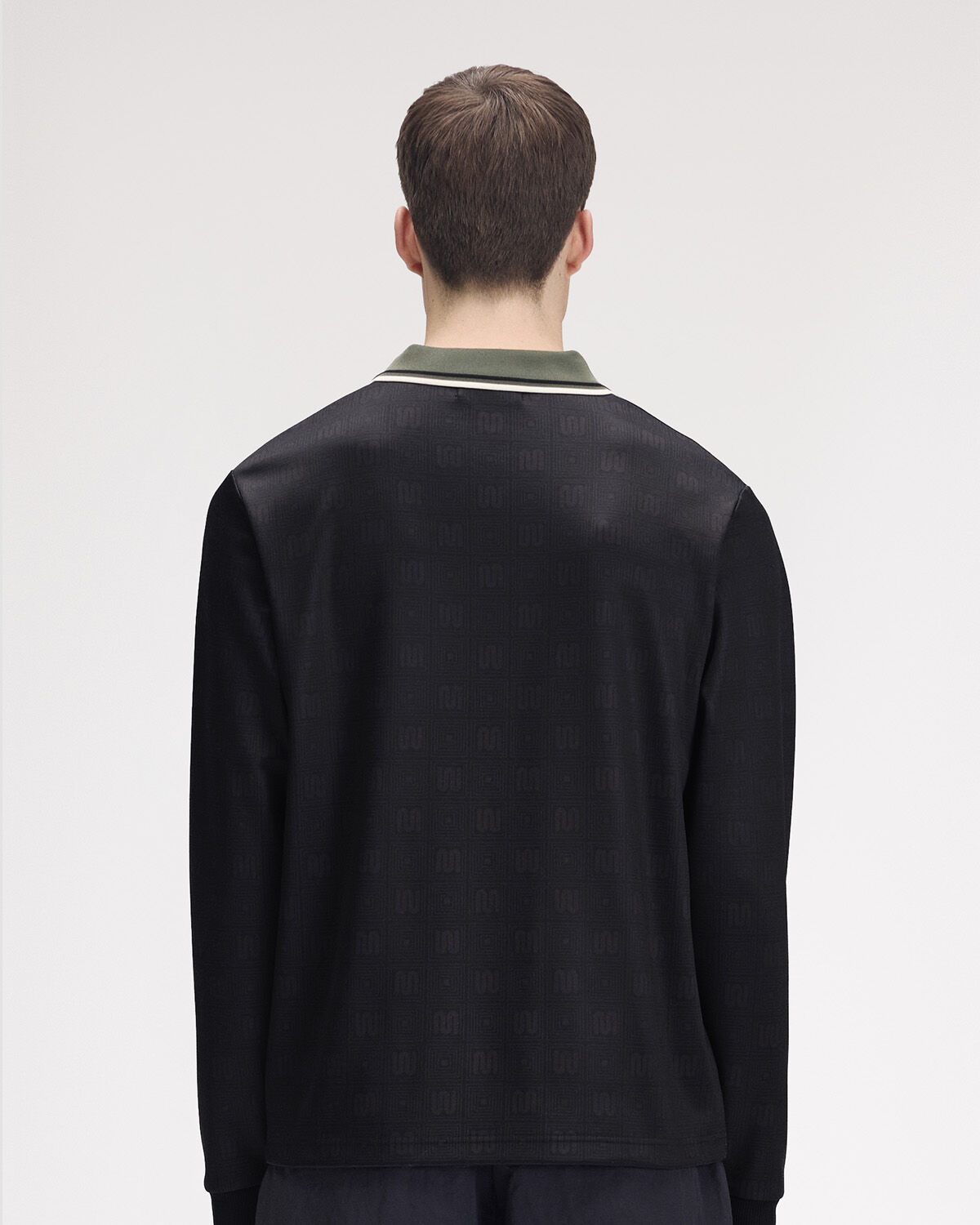 MEYBA x FP Printed LS Polo, Black, hi-res