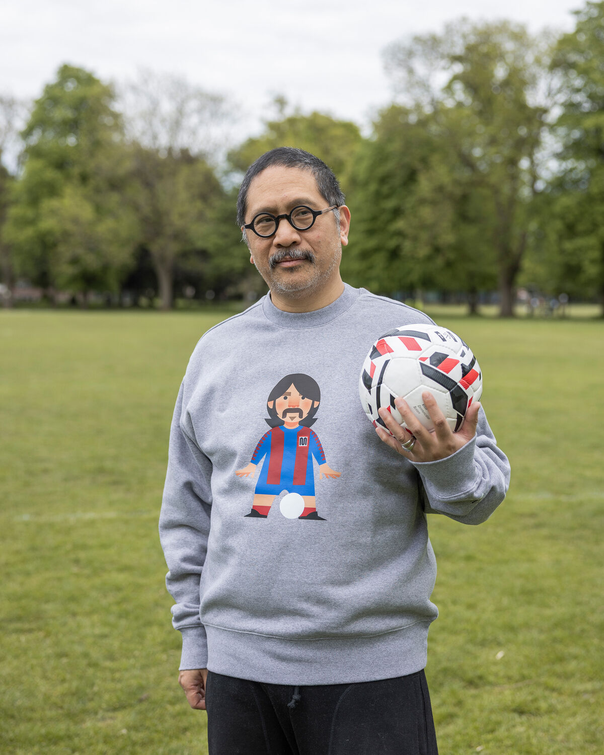MEYBA x Stanley Chow BAR Home Crew Sweat, Grey Marl, hi-res