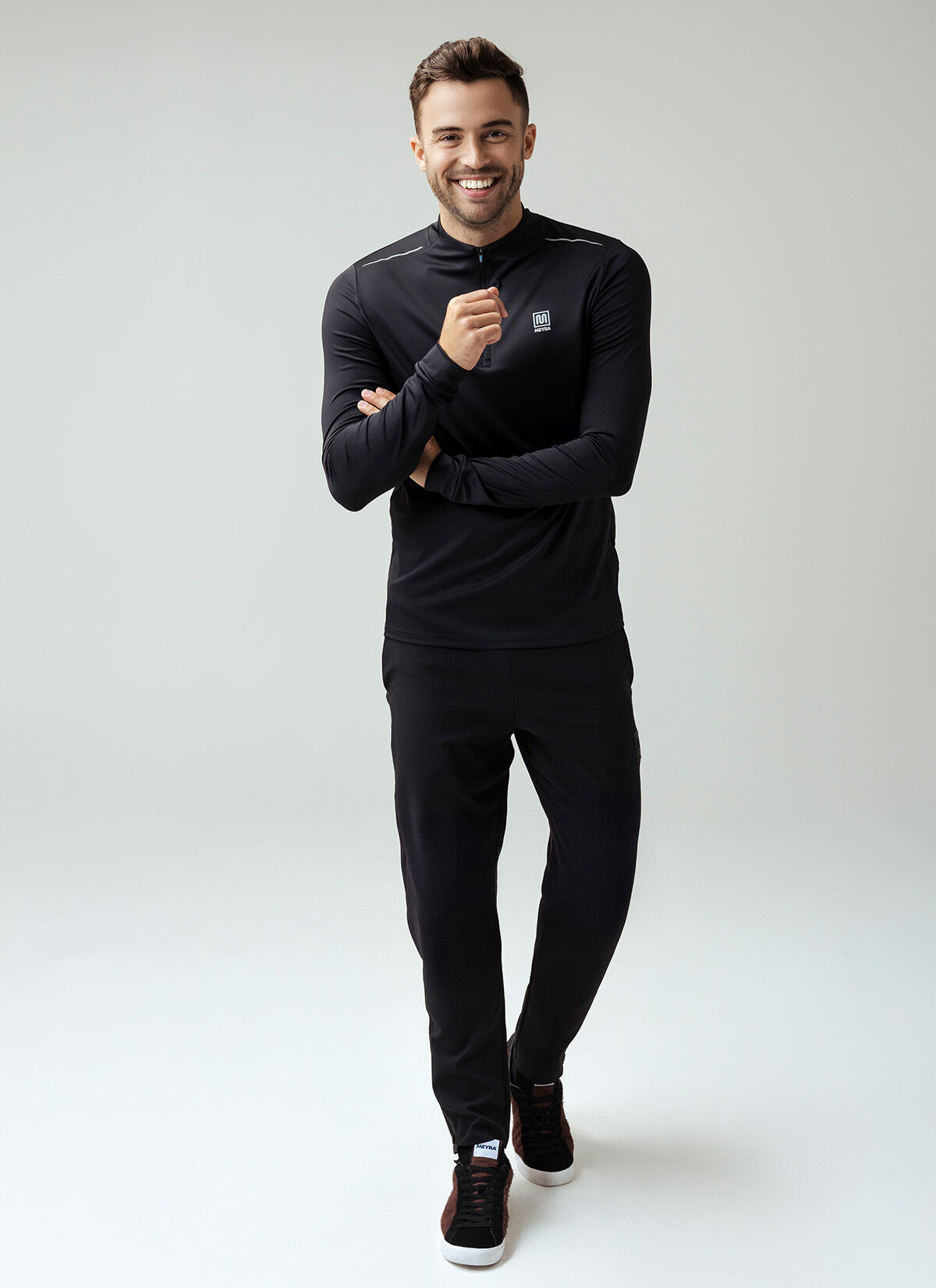 MEYBA AMERTRINE TRACK TOP, Black, hi-res