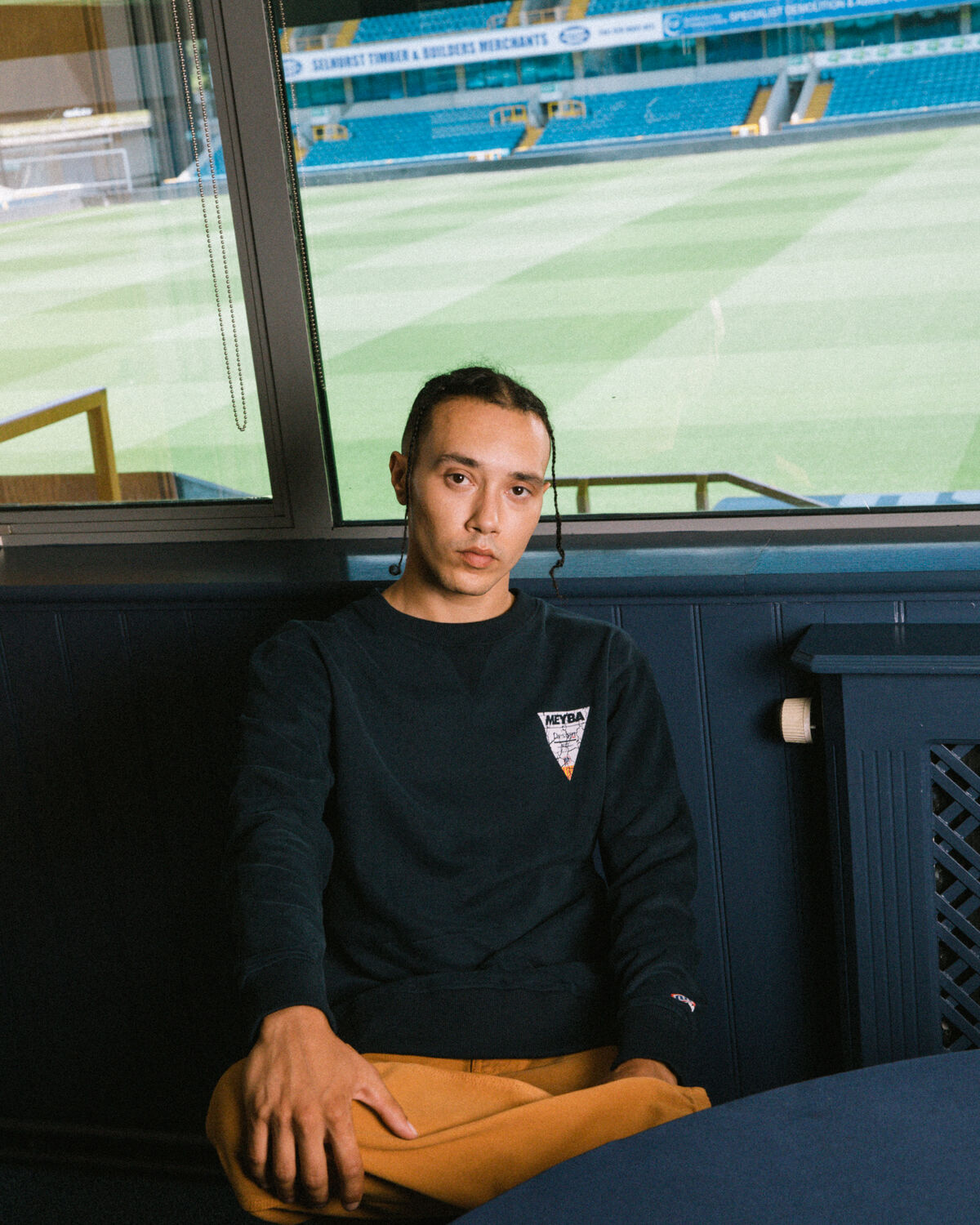 Meyba Design Lab Sweat - 100% Cotton, Navy, hi-res