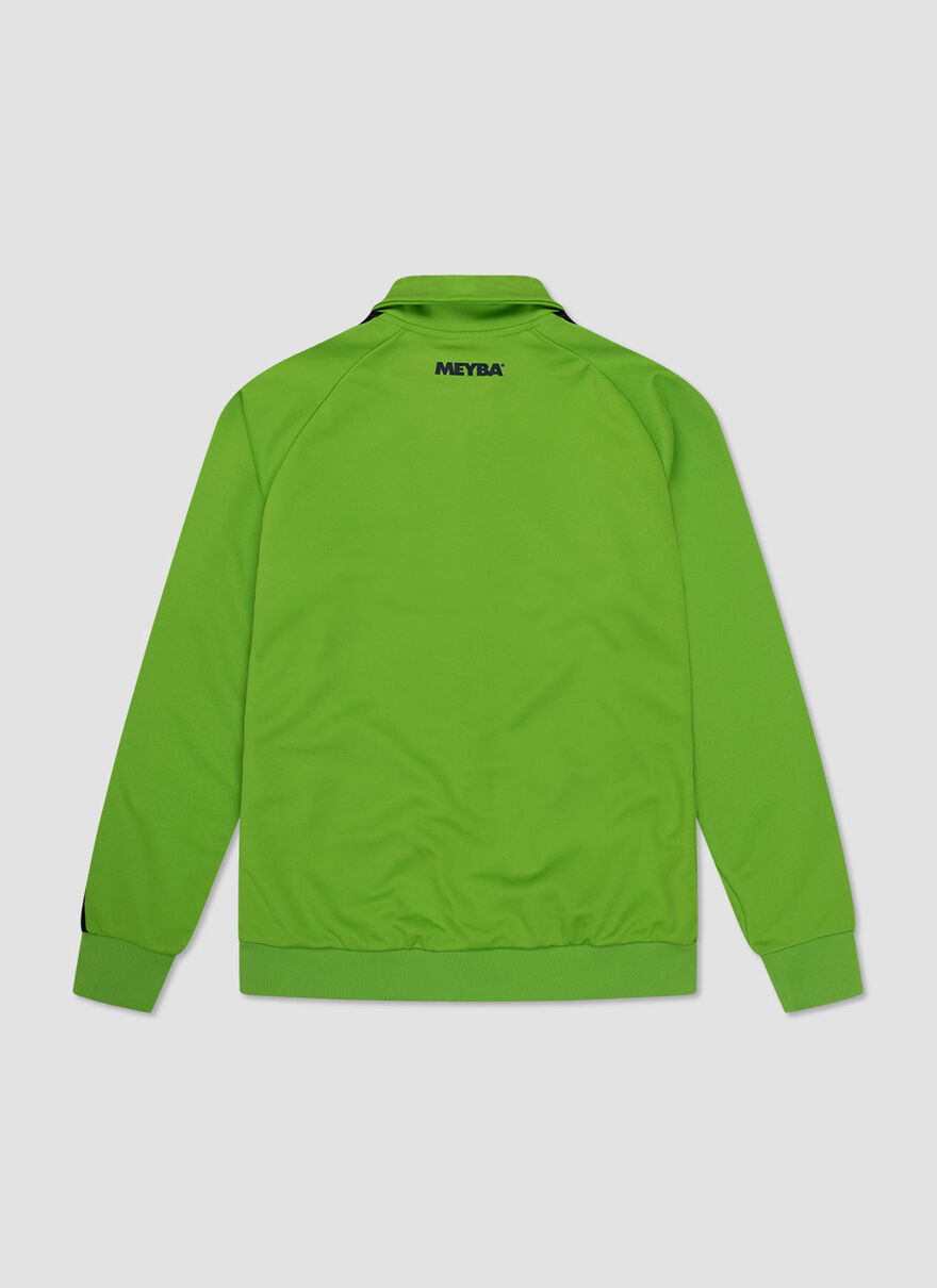 Terrace Track Jacket - 100% Polyester, Grey/Yellow, hi-res