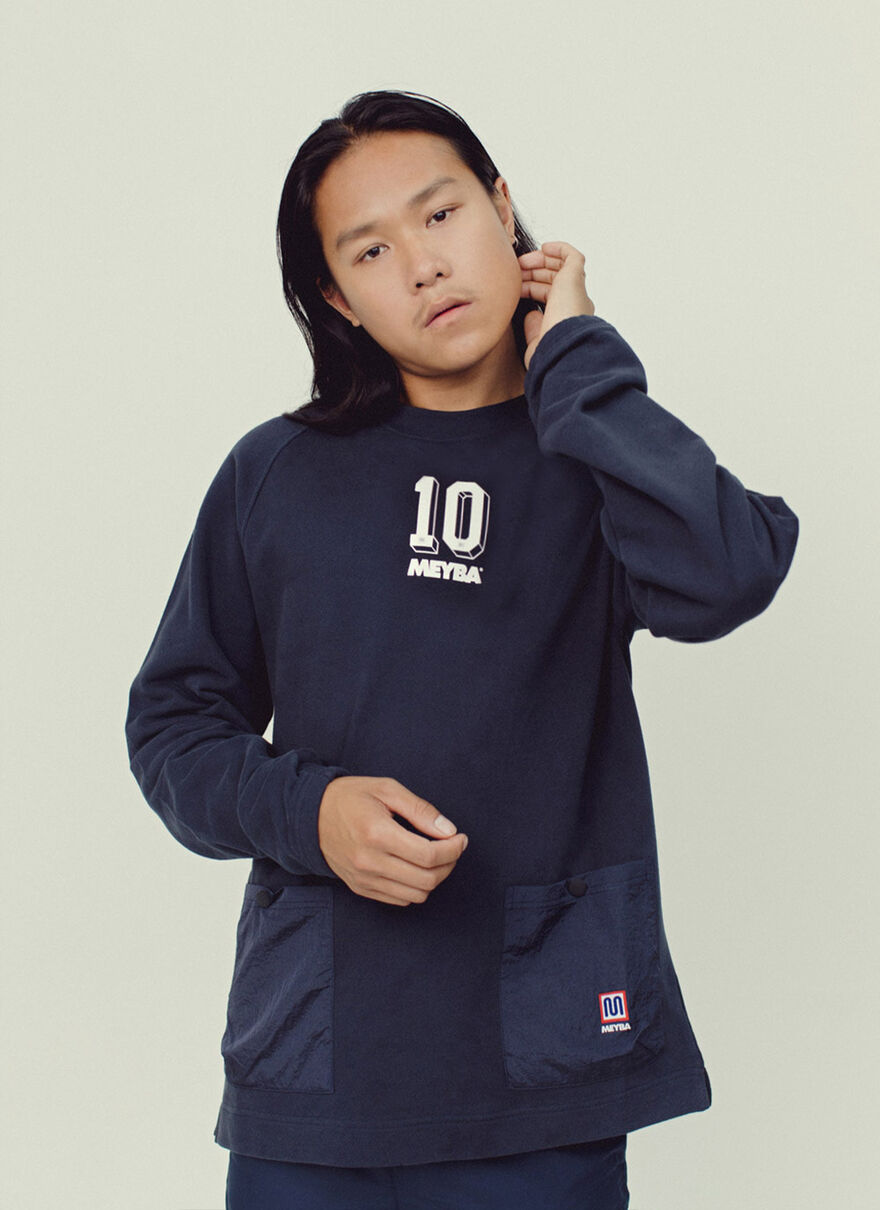 The Dug Out Sweat, Navy, hi-res