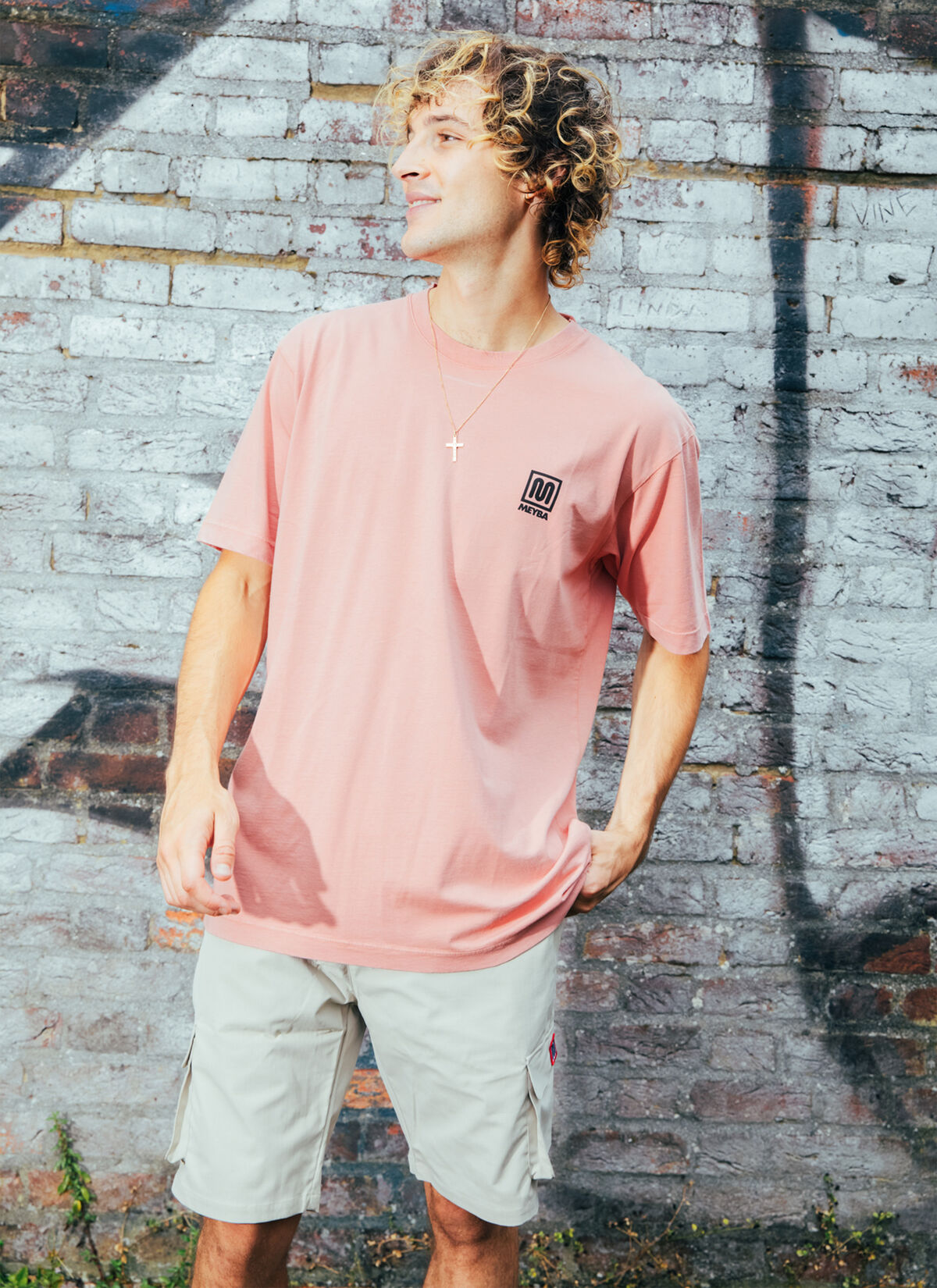 MEYBA Natural Dye Graphic Tee, Pink, hi-res