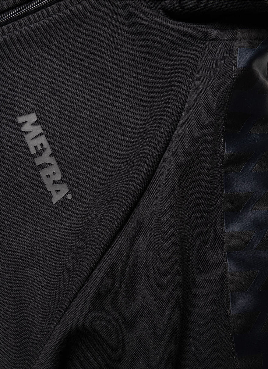 Terrace Track Jacket - 100% Polyester, Black, hi-res