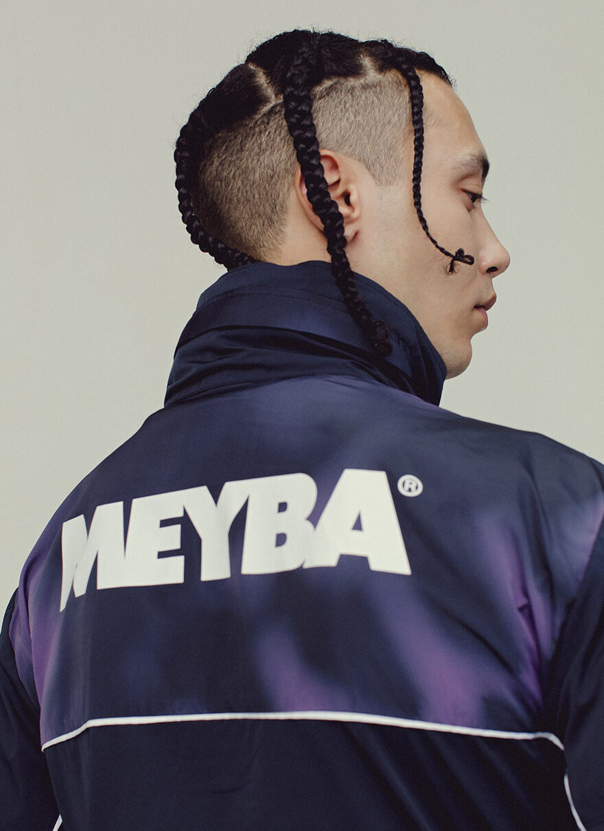 TIE DYE PACKAWAY TRAINING JACKET, Navy, hi-res