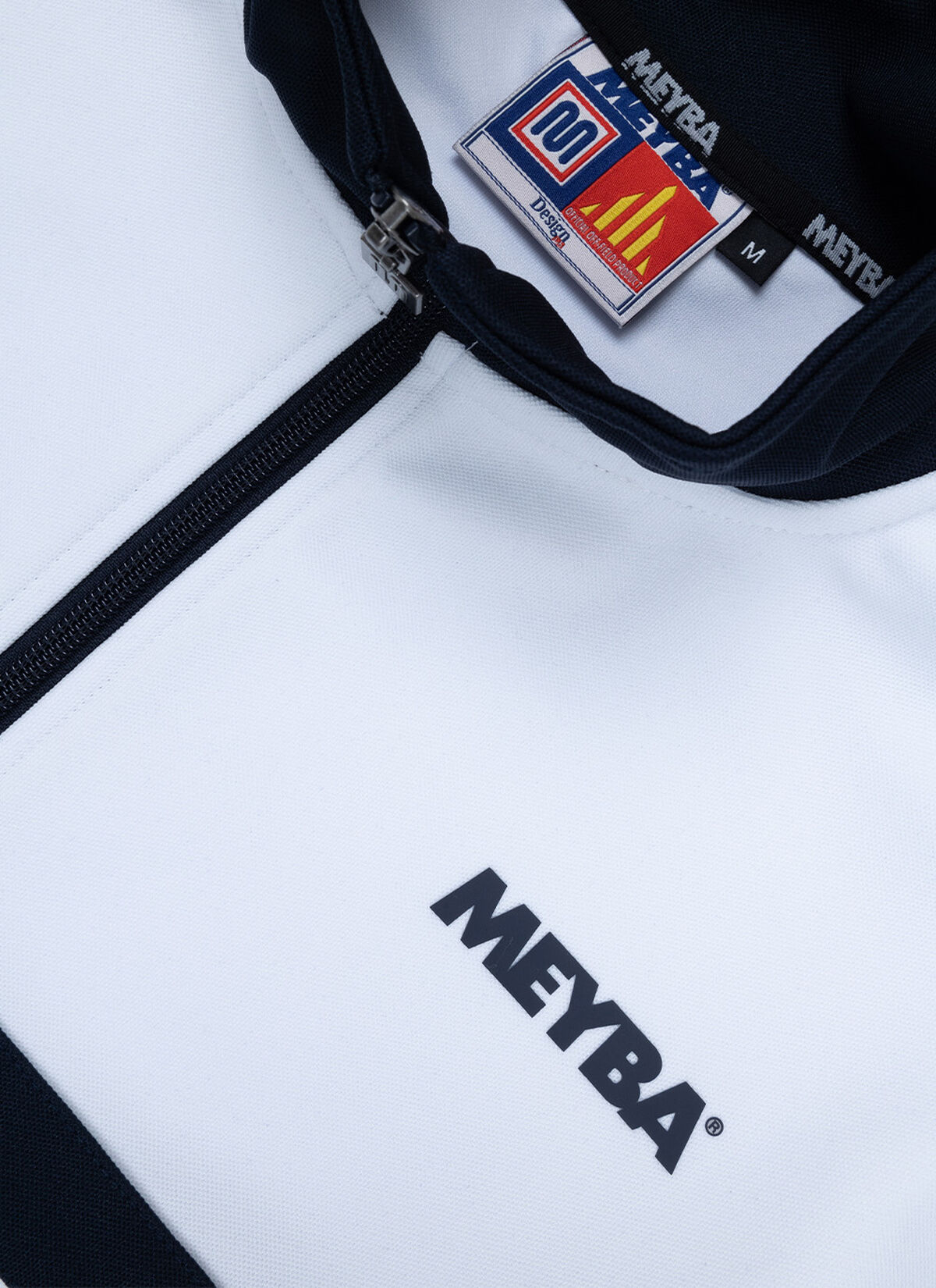 Meyba Terrace Stripe Track Jacket - 124 100% Polye, Navy/White, hi-res