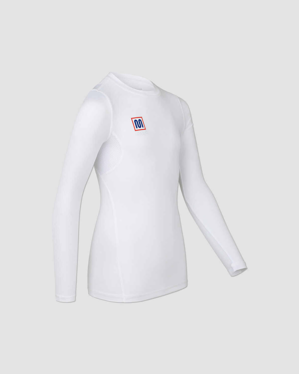 MEYBA Long Sleeve Base Layer, White, hi-res