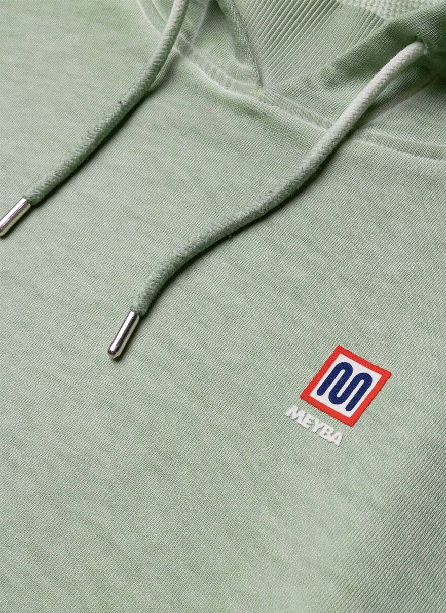 COLD DYE HOODY SWEAT, Green, hi-res