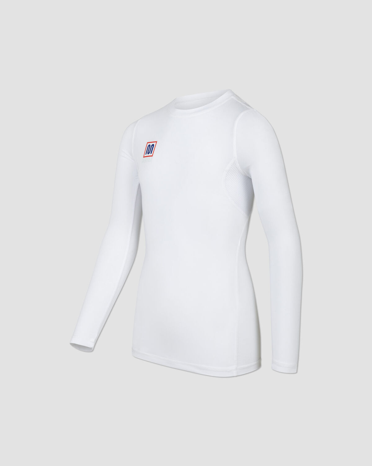 MEYBA Long Sleeve Base Layer, White, hi-res