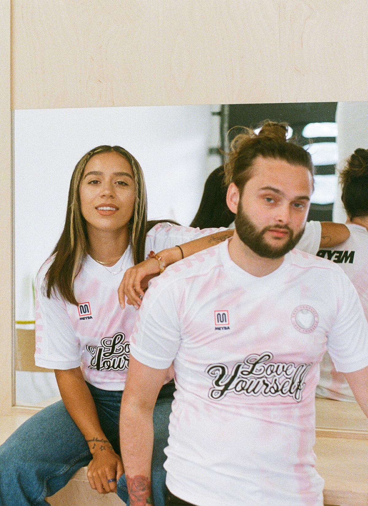 TIE DYE REPLICA SHIRT CHELSEE, Pink/White, hi-res