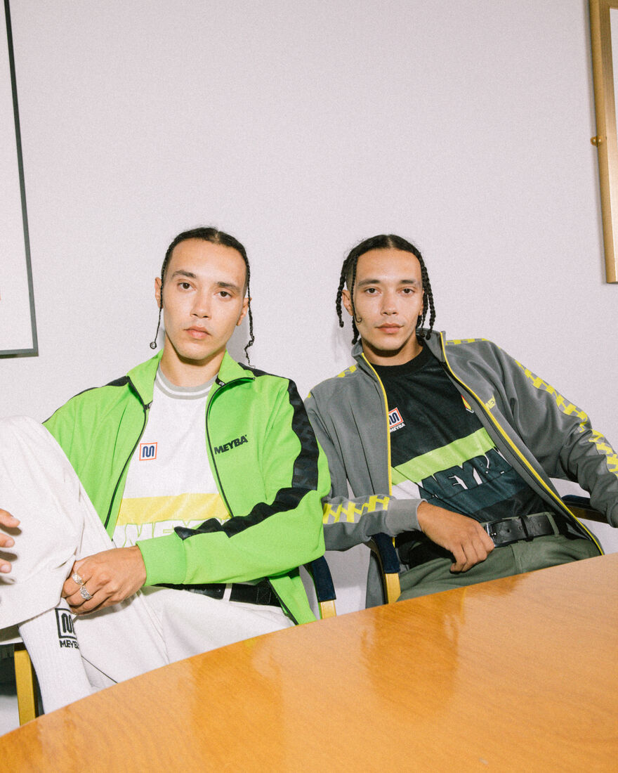 Terrace Track Jacket - 100% Polyester, Grey/Yellow, hi-res