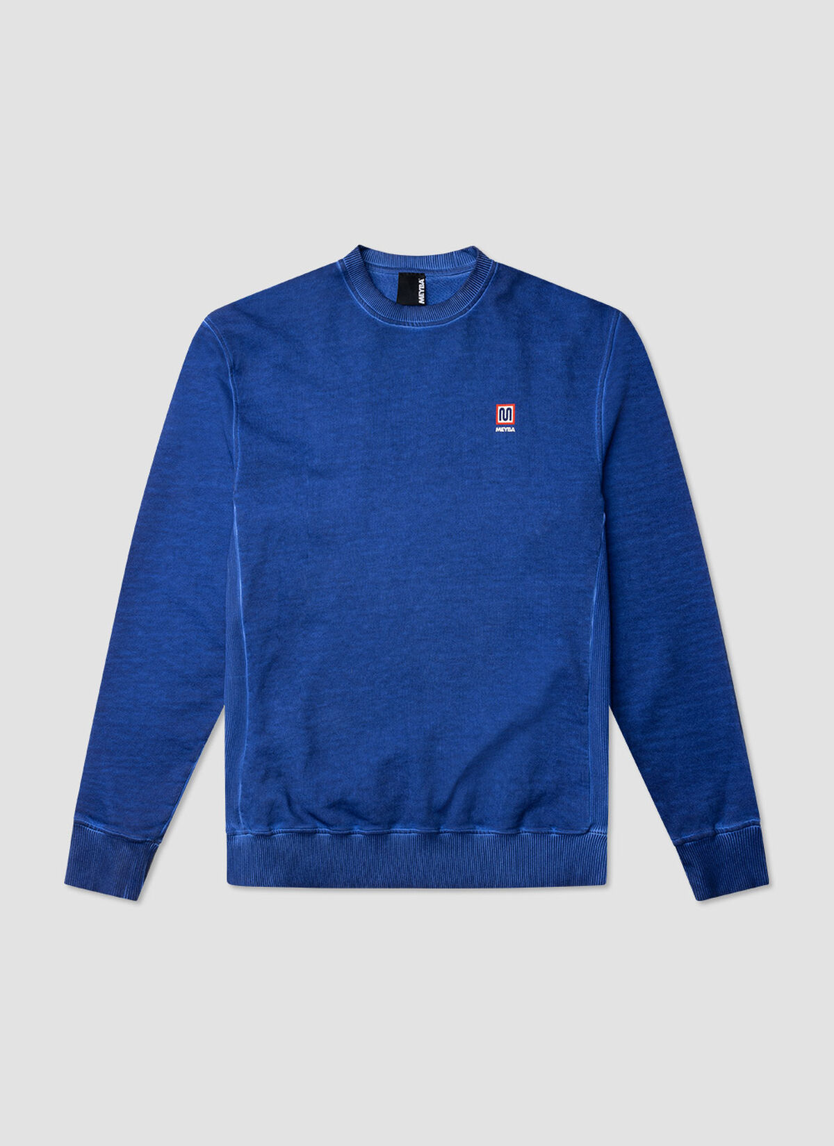 COLD DYE CREW SWEAT, Blue, hi-res