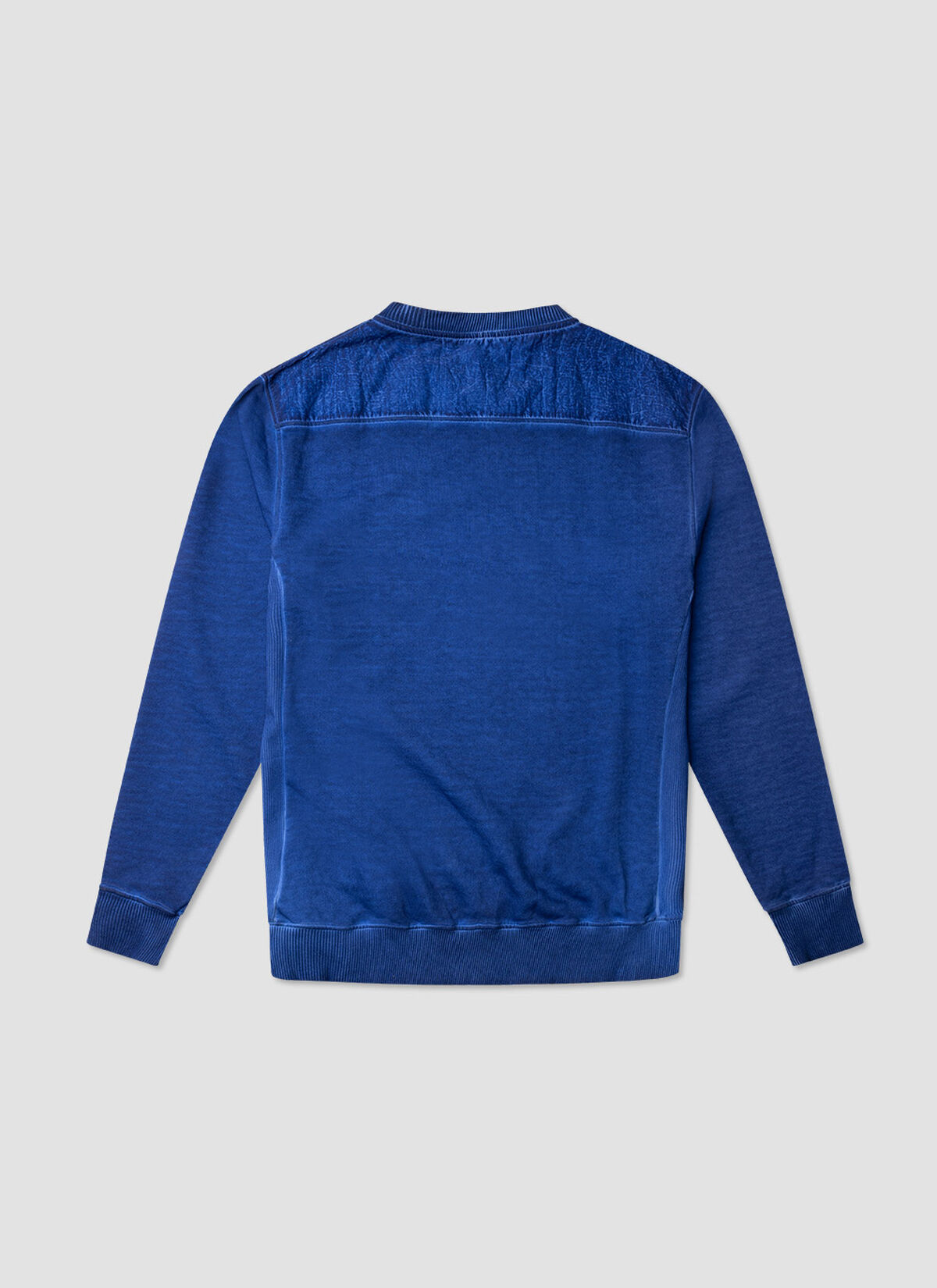 COLD DYE CREW SWEAT, Blue, hi-res