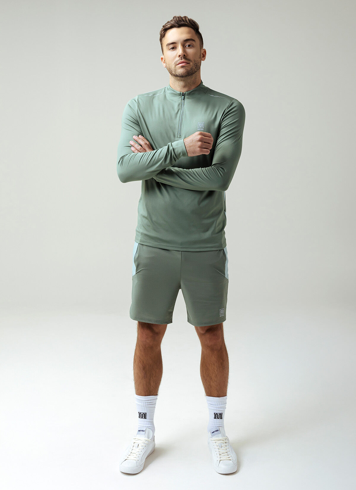 MEYBA AMERTRINE TRACK TOP, Khaki/Sage, hi-res