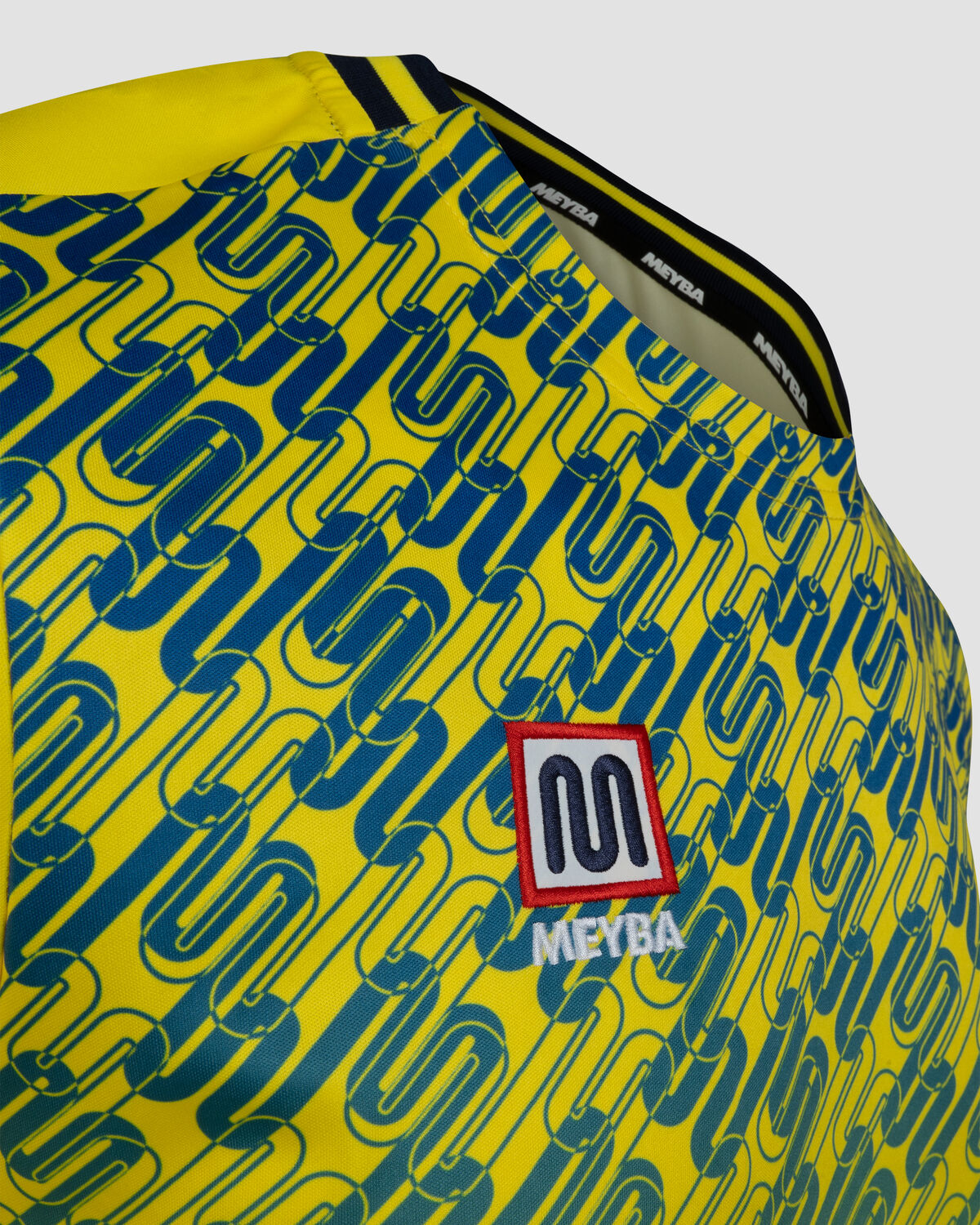 Meyba Alpha Grid Jersey, Yellow/Blue, hi-res
