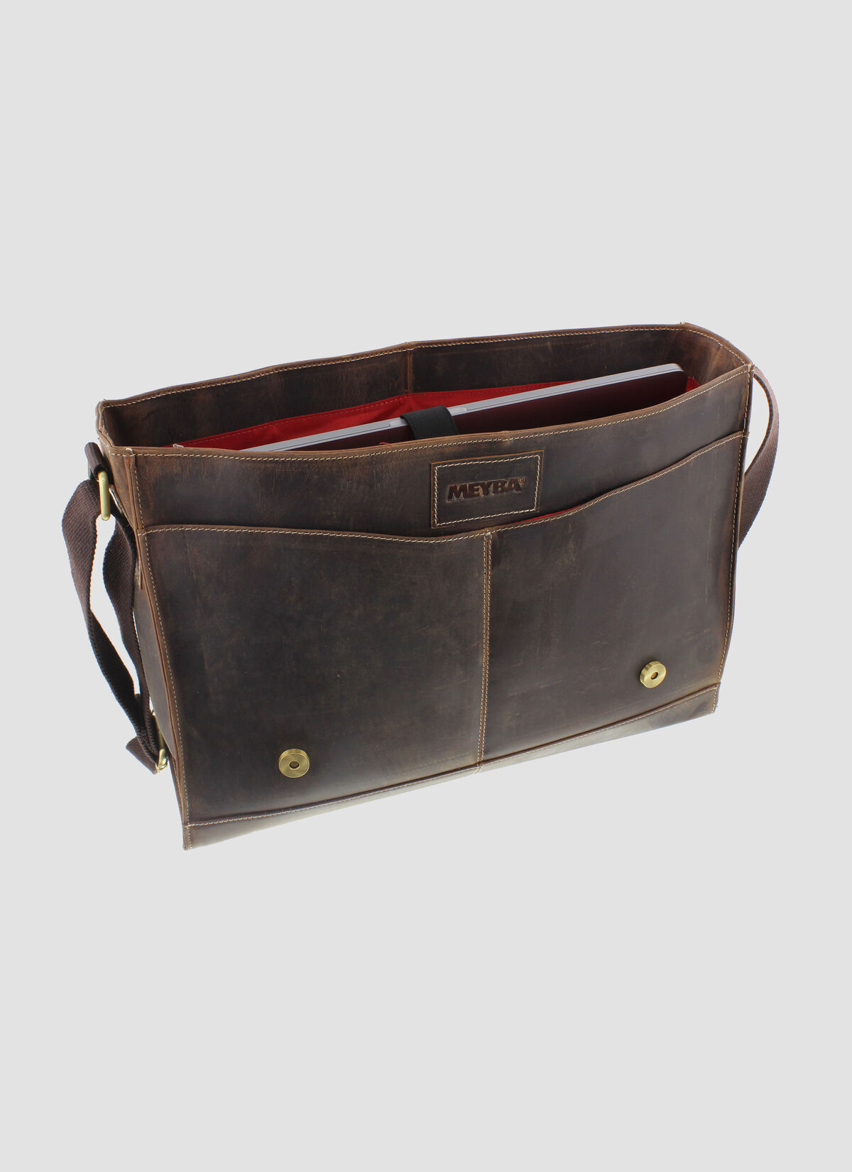 MEYBA Laptop Bag, Brown, hi-res