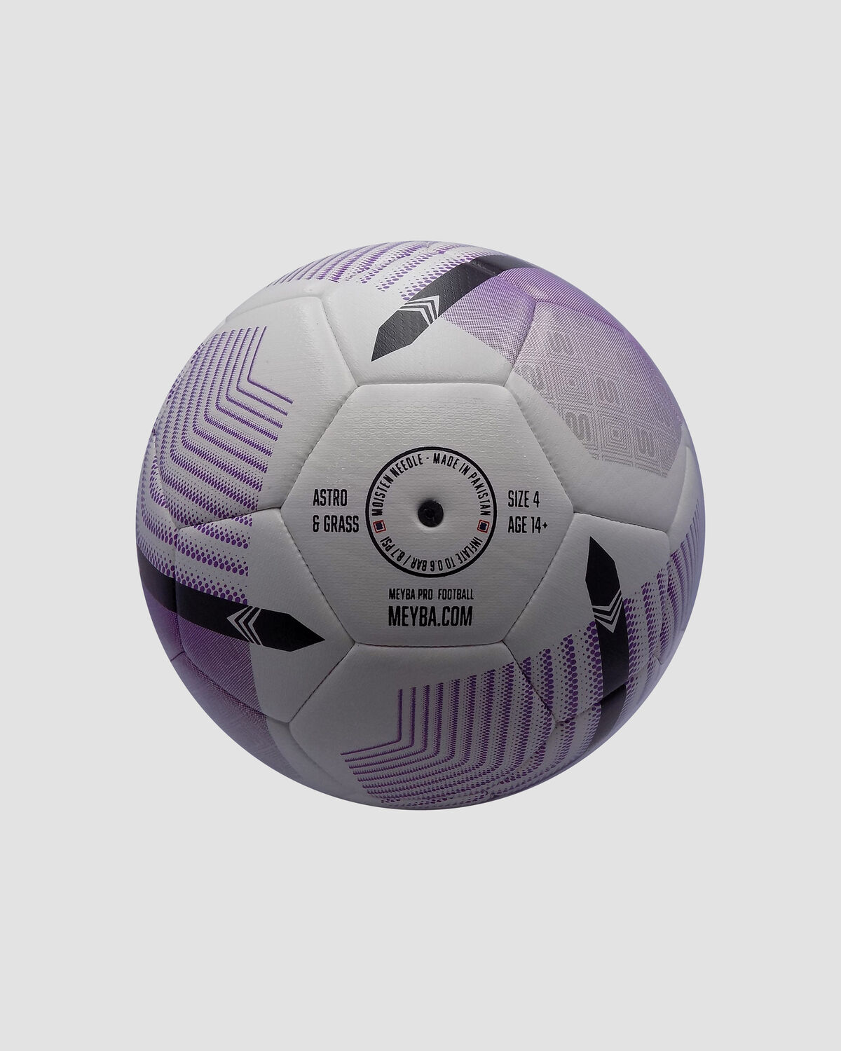 MEYBA Solar Football (SIZE 4), White/Purple/Black, hi-res