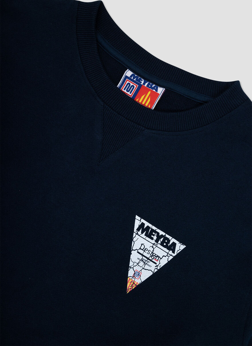 Meyba Design Lab Sweat - 100% Cotton, Blue Stripe, hi-res