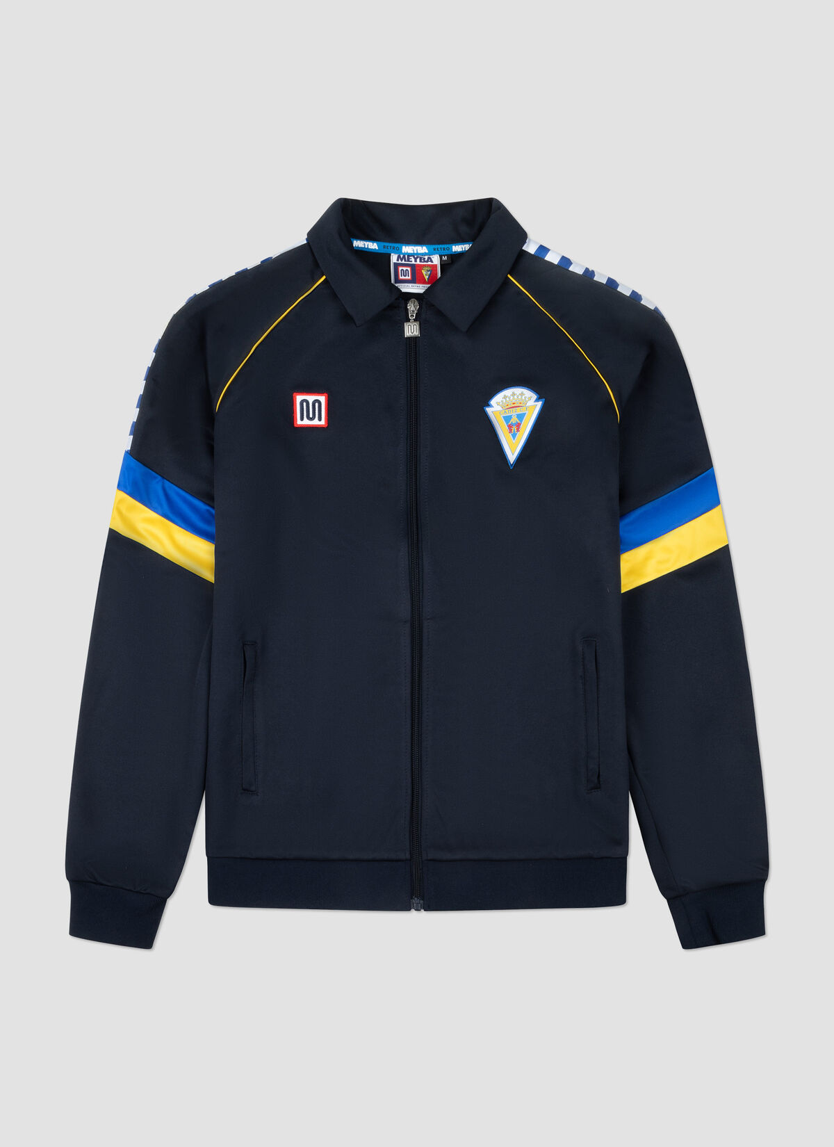 Meyba x Cadiz Retro Track JKT, Royal Blue/White Str, hi-res